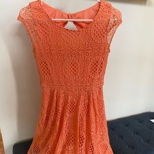 Cap Sleeve Lace Dress